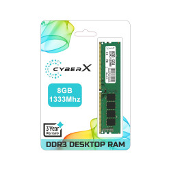 CyberX 8GB DDR3 PC Memory Module 1600Mhz Desktop Ram