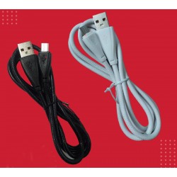 USB Data Cable Braided OEM Pack White/Black Micro/Type C/V8 Premium Quality Mobile Charging Cable
