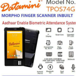 Datamini Tablet TPOS7 4G Biometric Attendance Child Aadhaar Enrollment Device