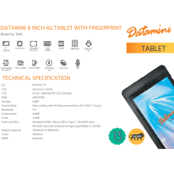 Datamini T84G 8 Inch Android 4G Face & Finger Aadhar Based Biometric Tablet Datamini T84G 8 Inch Android 4G Face & Finger Aadhar Based Biometric Tablet