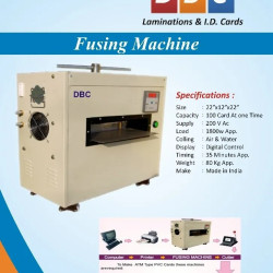 DBC Pvc ID Card Fusing Machine