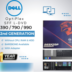 Dell 390|790|990 OptiPlex SSF 2nd Gen BareBone Refurbished|Used|Old Machine Business Mini Desktop