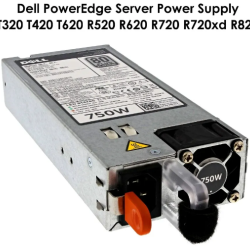 SMPS Dell PowerEdge T320 T420 T620 R520 R620 R720 R720xd R820 750w 9PXCV 5NF18 Server Power Supply