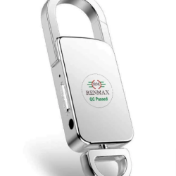 Digital Voice Recorder MP3 Player Rechargeable 8GB Steel Metal Key Chain