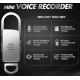 Digital Voice Recorder MP3 Player Rechargeable 8GB Steel Metal Key Chain
