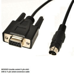 DB9 to Mini DIN8 8-Pin mini-DIN to 9-Pin Serial Male Connector Video Data Adapter Converter Cable DB9 to Mini DIN8 8-Pin mini-DIN to 9-Pin Serial Male Connector Video Data Adapter Converter Cable