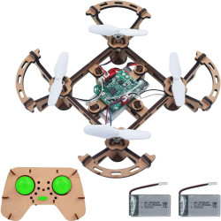 gkfescc XYQ-1 Kit for Kids or Beginner RC Diy Wooden Drone