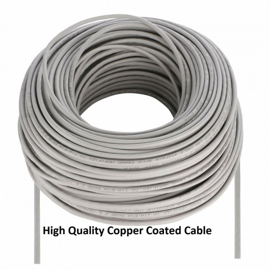 D-Link Cat 6 Networking Cable 100 Miters UTP Grey Outdoor LAN Cable