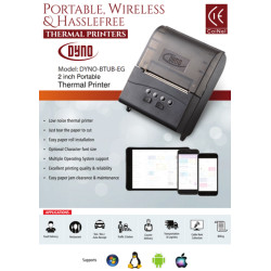 DYNO DYNO-BTUB Mobile Portable 58 mm 2 Inch Bluetooth Thermal Printer DYNO DYNO-BTUB Mobile Portable 58 mm 2 Inch Bluetooth Thermal Printer