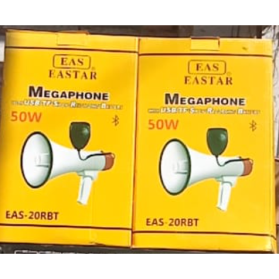 Megaphone Rechargeable Powerful Handy 50W Plastic with siren Speaker