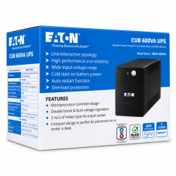 Eaton CUB 600VA UPS 360W Line Interactive Uninterruptible Power Supply
