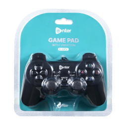 EnterGo E-GPV Game Pad with Vibration plug and play USB GamePad EnterGo E-GPV Game Pad with Vibration plug and play USB GamePad