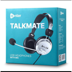 EnterGo Talkmate with Mic USB Headphone EnterGo Talkmate with Mic USB Headphone