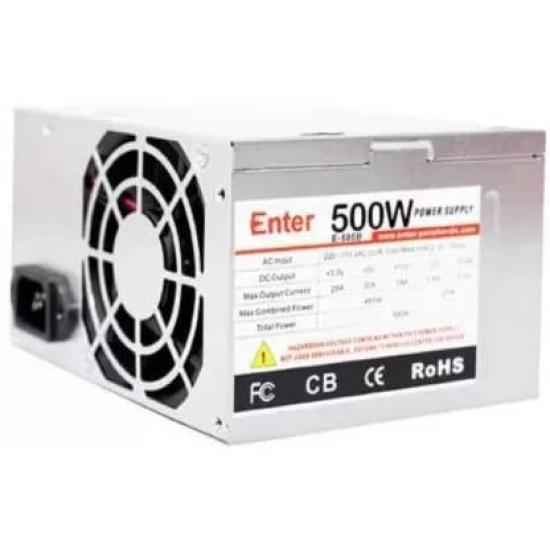 Enter E-500B SMPS 500-Watt Desktop Computer Power Supply
