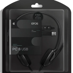 EPOS Sennheiser PC 8 Over-Ear USB wit Mic Wired VOIP Headphones