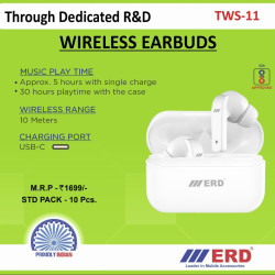 ERD TWS-11 Bluetooth Earphone Bluetooth Headset Wireless Earbuds