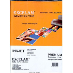 Excelam Inkjet Sublimation Sheet Primium Quality 100 PCs Pack Sublimation Photo Paper