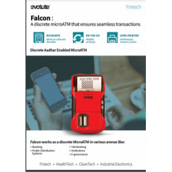 Evolute Falcon Fingerprint Scanner | Receipt Printer | Thermal Printer | Aadhaar Enabled | Payment System Micro ATM Machine | Payment Device Evolute Falcon Fingerprint Scanner | Receipt Printer | Thermal Printer | Aadhaar Enabled | Payment System Micro ATM Machine | Payment Device