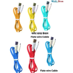 Mahi USB Mobile charging & sync hi-speed Micro V8|Type C 1.5|2.1|2.5|3.1|3.5|4.1|4.5 AMP Flat Data Cable