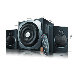 F&D A521X 2.1 Channel Bluetooth 104 W Multimedia Speakers with Subwoofer Satellite Speaker