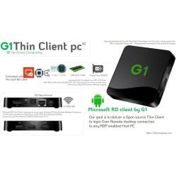 G1 Thin PC Client PC WIFI Quad Core 2GB RAM Microsoft RD Mini Thin Client PC