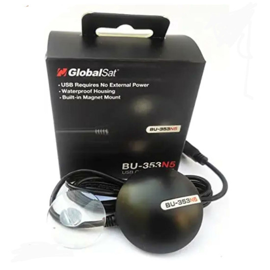 GlobalSat BU-353N5 AADHAR USB GNSS Receiver UIDAI BASED WIRED GPS DEVICE