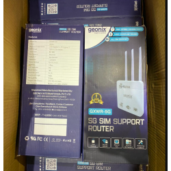 Geonix 5G SIM Supported GXWR-5G Unveils Triple Antenna with LAN Port High-speed Internet Router