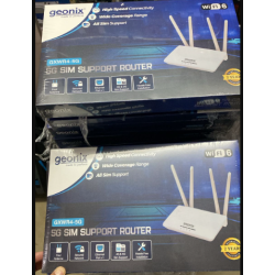 Geonix 5G SIM Supported GXWR4-5G Unveils Four Antenna with LAN Port High-speed Internet Router
