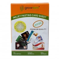 Growlam Inkjet Pasting Premium Quality PVC Plastic HD Digital School ID Card Gumming Card Sheet