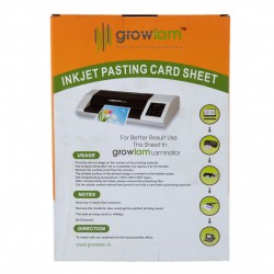 Growlam Inkjet Pasting Premium Quality PVC Plastic HD Digital School ID Card Gumming Card Sheet