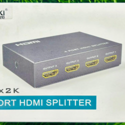 MT-ViKi 4K HDMI Splitter 1 in 4 Out + 1 Pack HDMI 2.0 Cable + AC HDMI Adapter