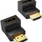 HDMI Adapter Elbow 90 Degree 4K Male to Female Jointer Coupler L-Type HDTV Converter