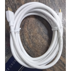 HDMI White Cable Full HD 4K 60Hz 18Gbps 15 Fit 4.6 Meters White Color HDMI Cable