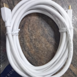 HDMI White Cable Full HD 4K 60Hz 18Gbps 15 Fit 4.6 Meters White Color HDMI Cable HDMI White Cable Full HD 4K 60Hz 18Gbps 15 Fit 4.6 Meters White Color HDMI Cable