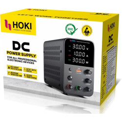 Hoki 3010 Programmable 30V ~ 10A 4-Digits LED Display USB Quick-Charge DC Power Supply