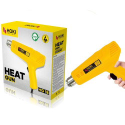 HOKI HG 18 Hot Air Gun 1800W Dual Temperature with Multiple Heat Settings for Shrink Wrapping Packing, Stripping Paint, Thawing Frozen Water Pipes Heat Gun