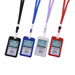 ID Card Holder|Badge ID Card School|Office iCard Double Side Plastic Holder ID Card Holder|Badge ID Card School|Office iCard Double Side Plastic Holder