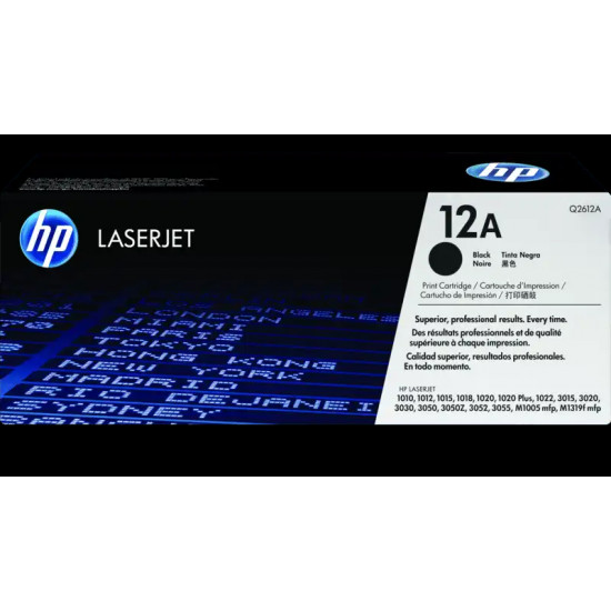 HP 12A Original LaserJet Laser Printer Q2612A Black Toner Cartridge