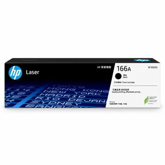HP 166A W1660A Original Black Laser Printer Toner Cartridge