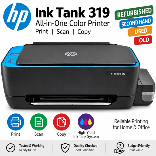 HP Ink Tank 319 Refurbished|Second Hand|Used|Old All-in-One Color Printer HP Ink Tank 319 Refurbished|Second Hand|Used|Old All-in-One Color Printer