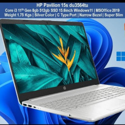 HP 15s du3564TU Core i3 11th Gen/8 GB/512 GB SSD/Windows 11 Pavilion Laptop