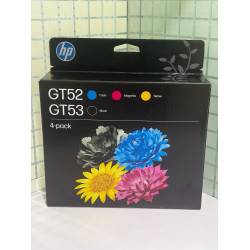 HP GT52/53Xl Multicolor Pack of 4 Black, Cyan, Magenta, Yellow Original Ink bottle