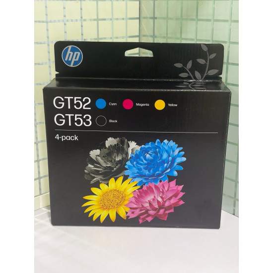 HP GT52/53Xl Multicolor Pack of 4 Black, Cyan, Magenta, Yellow Original Ink bottle HP GT52/53Xl Multicolor Pack of 4 Black, Cyan, Magenta, Yellow Original Ink bottle