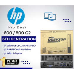 HP 600|800 G2 ProDesk 6th Gen BareBone Refurbished|Used|Old Machine Business Tiny Desktop