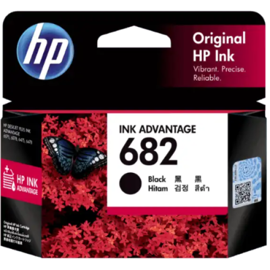HP 682 Black Original Ink Advantage Ink Cartridge