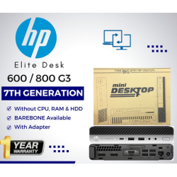 HP 600|800 G3 EliteDesk 7th Gen BareBone Refurbished|Used|Old Machine Business Tiny Desktop