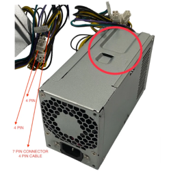 SMPS HP L08261-001 PCG007 PA-3401-1HA DPS-310AB-1A PCG007 901772-004 ProDesk 280 288 480 G3 MT Desktop Power Supply