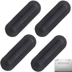 Laptop Bottom Base Rubber 4 Pieces Suitable for Most Laptop Models Back Panel Bottom Cover Foot Feet Strips Rubber Laptop Bottom Base Rubber 4 Pieces Suitable for Most Laptop Models Back Panel Bottom Cover Foot Feet Strips Rubber