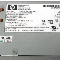 SMPS 486613-001 HP ProLiant DL180 G5 750W Server Power Supply