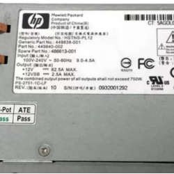 SMPS 486613-001 HP ProLiant DL180 G5 750W Server Power Supply SMPS 486613-001 HP ProLiant DL180 G5 750W Server Power Supply